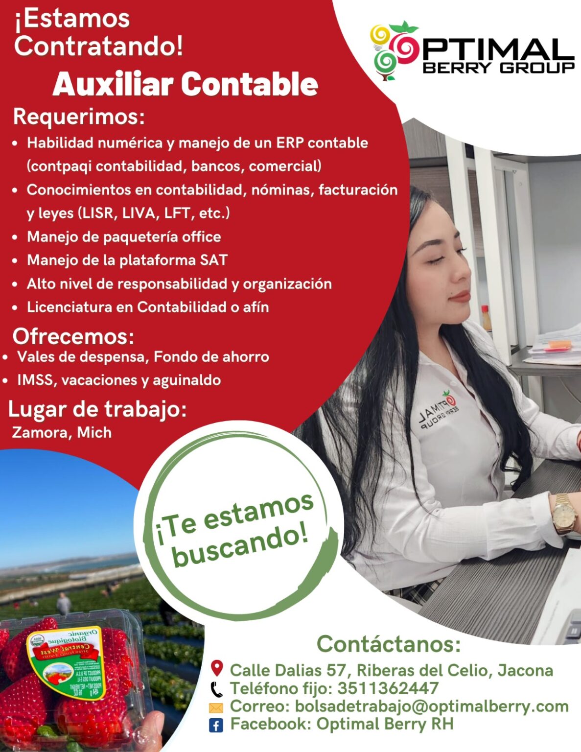 Bolsa De Trabajo – Optimal Berry Group